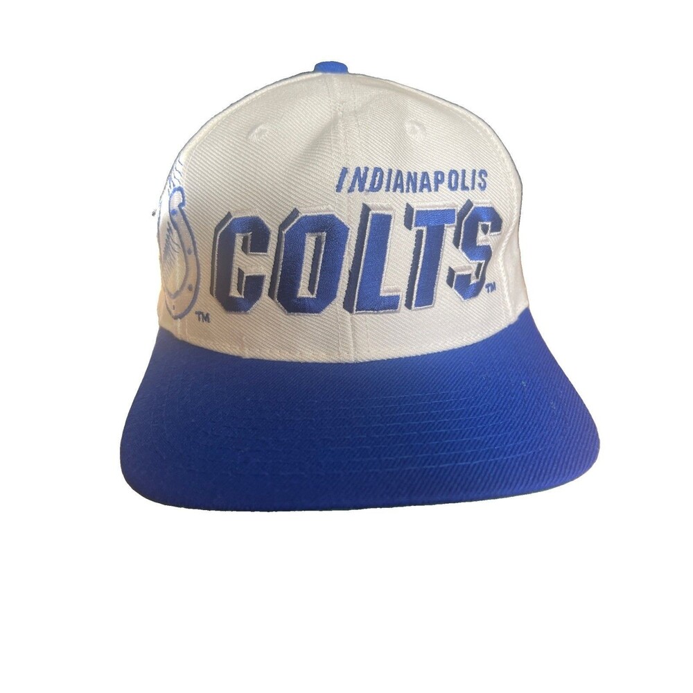 Vintage Sports Specialties Indianapolis Colts Shadow Script Wool Snapback Hat